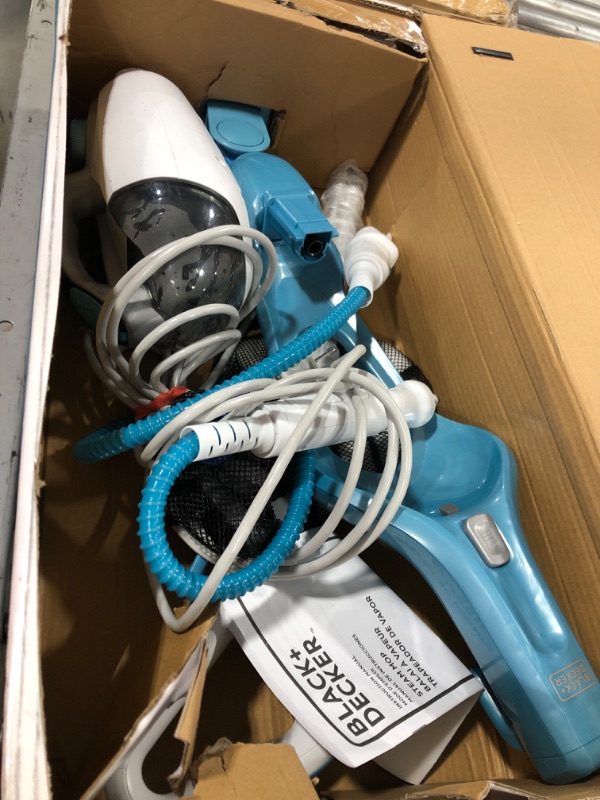 Photo 2 of 5-in-1 Steam Mop and Portable Steamer with Squeegee and (3) Brushes