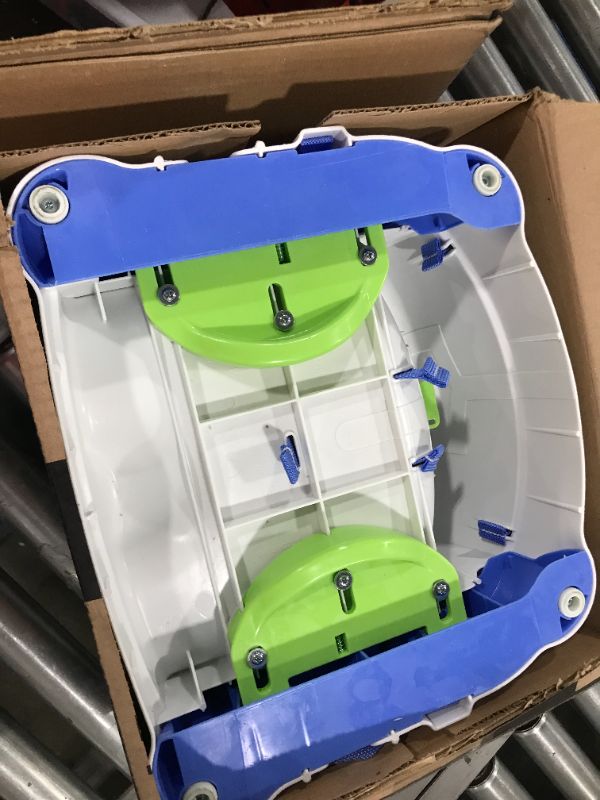 Photo 1 of Fisher-Price Baby Booster Feeding Seat, Blue/Green/Gray