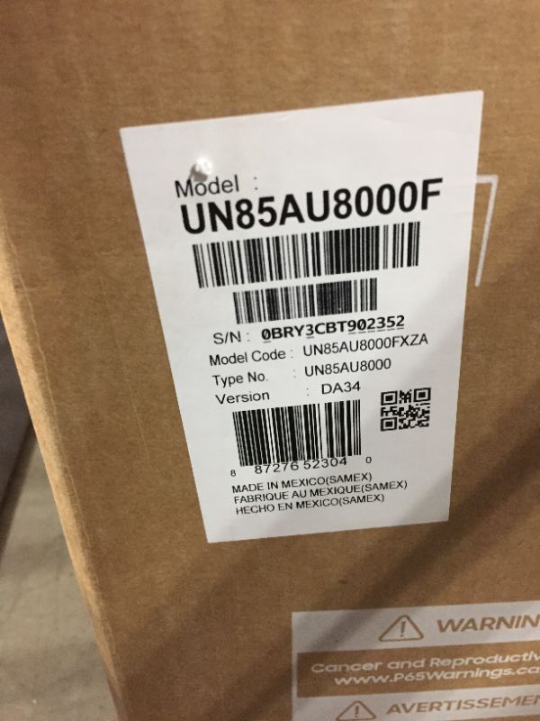 Photo 5 of Samsung | 85" | AU8000 | Crystal UHD | Smart TV | UN85AU8000FXZA | 2021 - Quantum Dot LED Backlight - Bixby, Alexa, Google Assistant Supported - Netfl

