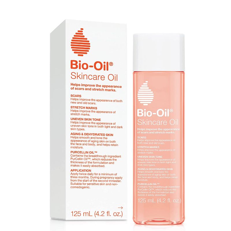 Photo 1 of 
Bio-Oil Skincare Body Oil, Serum for Scars and Stretchmarks, Face and Body Moisturizer Dry Skin, Non-Greasy, Dermatologist Recommended