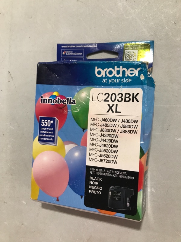 Photo 1 of Brother International LC203BK High Yieldblack Ink Cartridge
