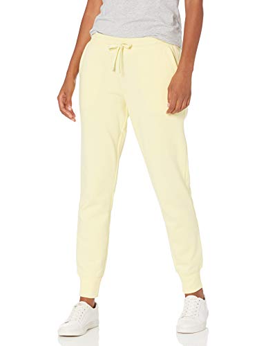 Photo 2 of Amazon Essentials Women's French Terry Fleece Jogger Sweatpant (Available in Plus Size), Light Yellow, X-Small
