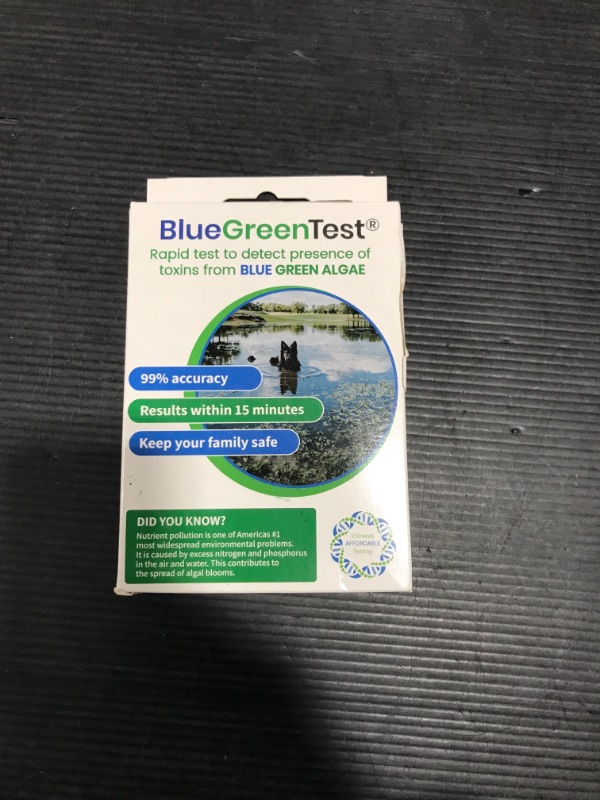 Photo 2 of ?5Strands Blue Green Algae Test Kit, ?at Home Lake & Pond Water Testing, Water Safety Test, Collect Results in 15 Minutes