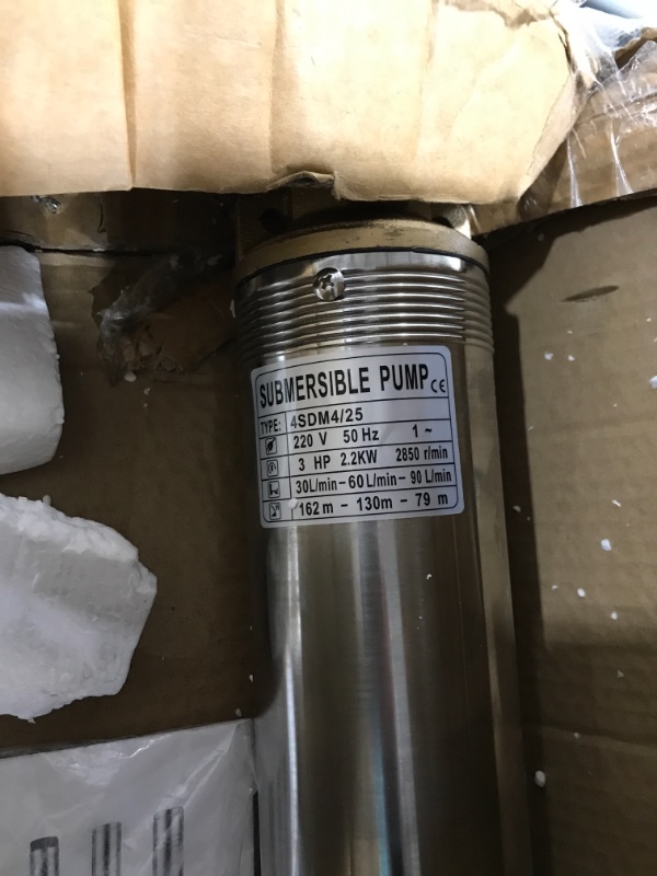 Photo 3 of (PARTS ONLY) 3HP Deep Well Pump Submersible Stainless Steel Underwater Bore Long Life
