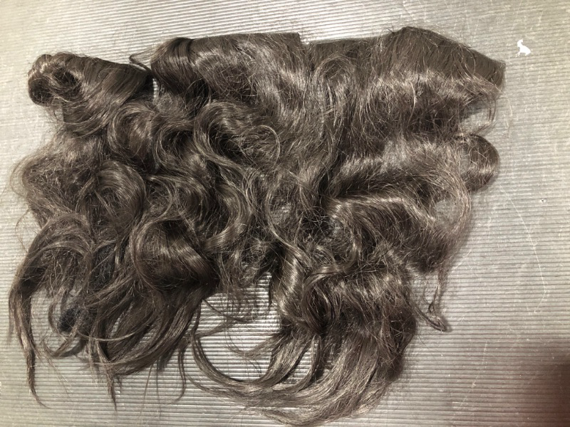 Photo 1 of (4 pack) women's dark brown 15 inch hair extensions