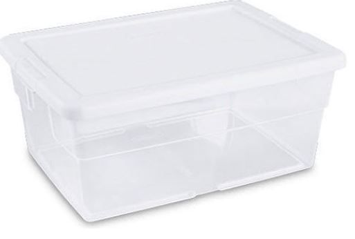 Photo 1 of (3 PACK) Clear Storage Totes