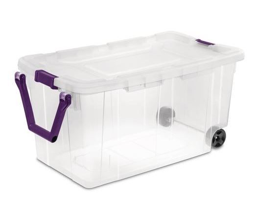 Photo 1 of (2 pack) Clear Storage Containers with handles
