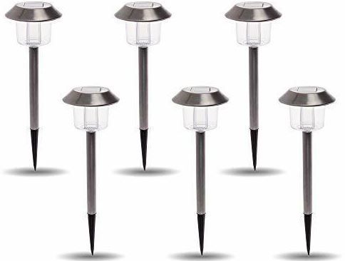Photo 1 of (6 PACK) GreenLighting Upscale Solar Pathway Light Stainless Steel
