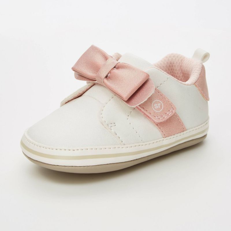 Photo 1 of Baby Girls' Stride Rite Valentine Sneakers - White 6-12M, Baby Girls' Surprize by Stride Rite Booties - 6-12M, MultiColored


