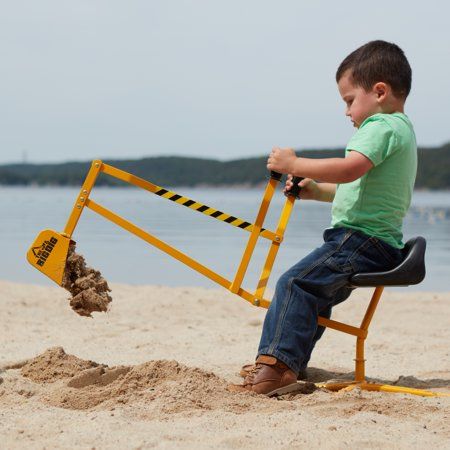 Photo 1 of Big Dig Sandbox Digger Excavator Crane with 360 Degree Rotation with Base - 21.5 X 19.3 X 5.2 Inches
