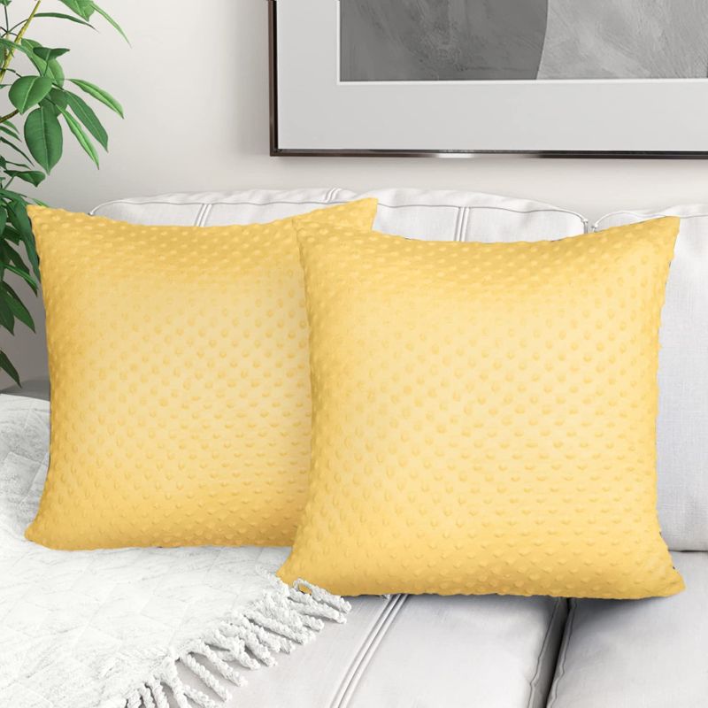 Photo 1 of (2 pack)Throw Pillow Covers Velvet Soft Solid Pillowcase Square Cushion Case
