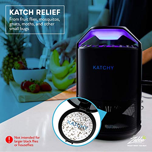 Photo 5 of Katchy Electronic Indoor Fly Trap Catcher and Killer for Mosquitos Fruit Flies Moths Gnats Insect Trap Black
