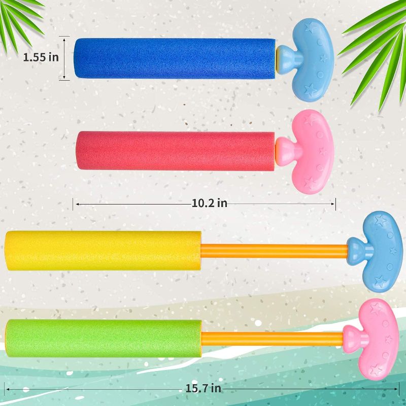 Photo 2 of balnore Water Guns, 5 Pcs Water Blaster for Kids, Shoot to 32ft Range Long Summer Pool Toys, Water Guns for Kids Ages 3-8, Outdoor Water Toys, Water Guns for Adults & Kids
