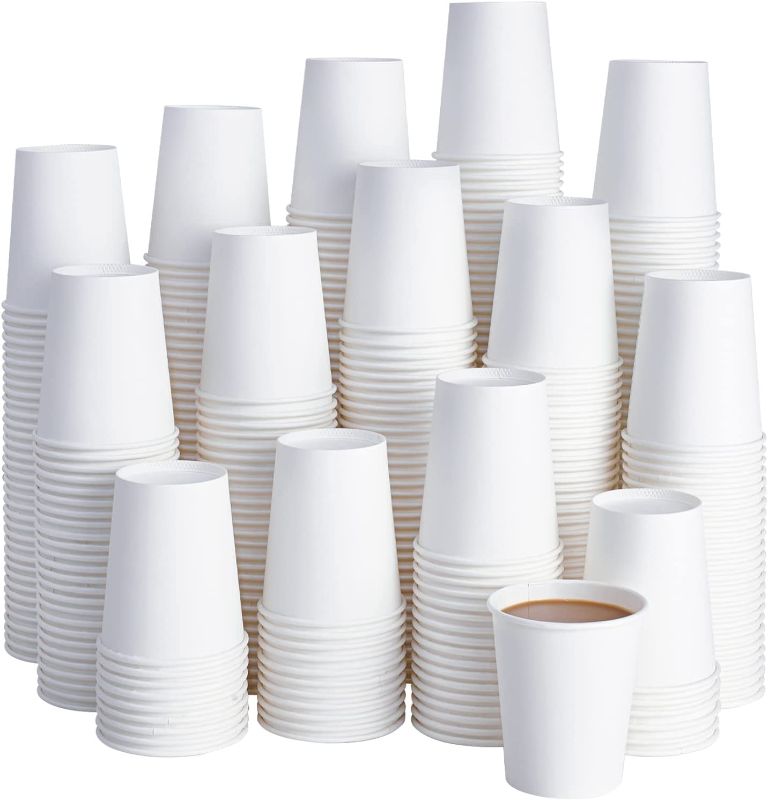 Photo 1 of 120 Pack 8 oz Disposable Paper Coffee Cups
