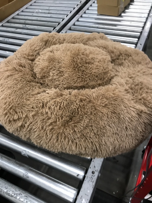 Photo 2 of  Dog Bed, Faux Fur Fluffy Donut