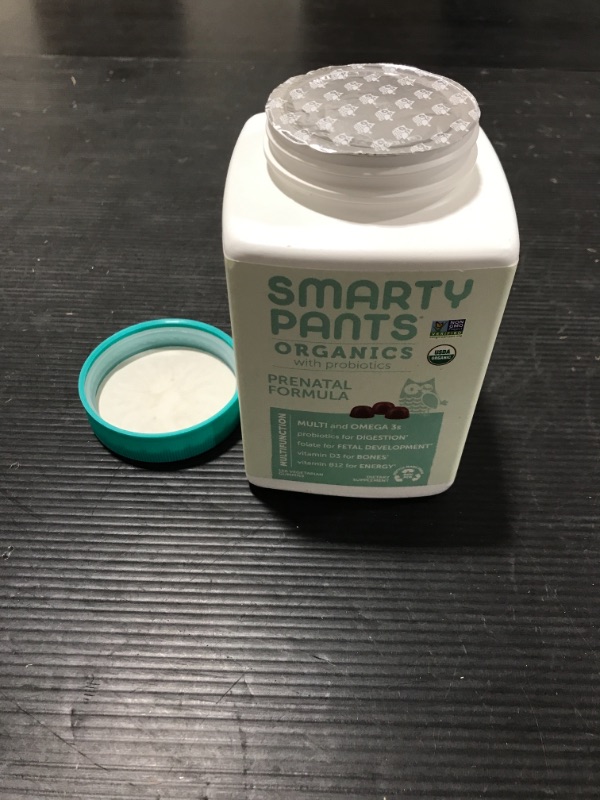 Photo 3 of Daily Organic Gummy Prenatal Multivitamin: Probiotic, Vitamin C, D3 & Zinc for Immunity, Biotin, Omega 3, Selenium, Methyl B12 for Energy by SmartyPan
