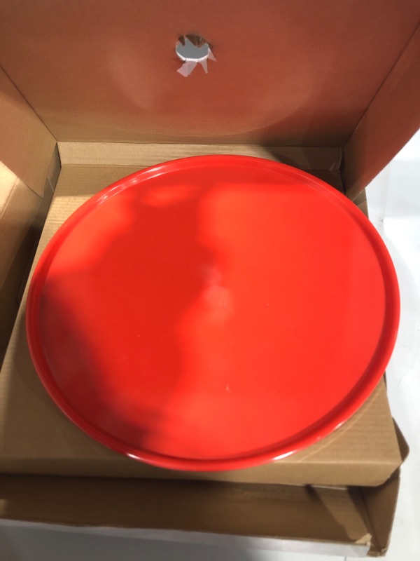 Photo 2 of 11" Red Plastic Cake Stand | Melamine Wedding Cake Stand | Pretty Cake Stands for Dessert Table | Serving Trays for Party or Brunch Decorations | Adorable Cake Plate by Sprinkles & Confetti
