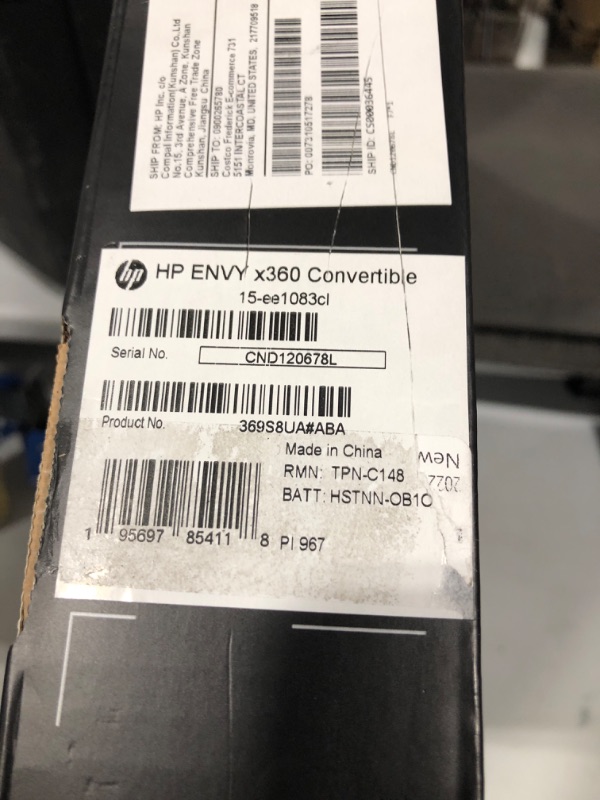Photo 1 of HP - ENVY x360 2-in-1 15.6" Touch-Screen Laptop - AMD Ryzen 7 - 8GB Memory - 512GB SSD - Nightfall Black **Keyboard lights up to indicate power, but screen won't light. **