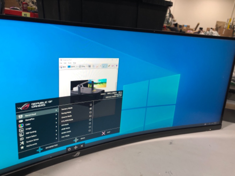 Photo 5 of Asus ROG Strix XG49VQ 49” Curved Gaming FreeSync Monitor 144Hz Dual Full HD HDR Eye Care with DP HDMI Black **refer to description for detailed damaged!**
