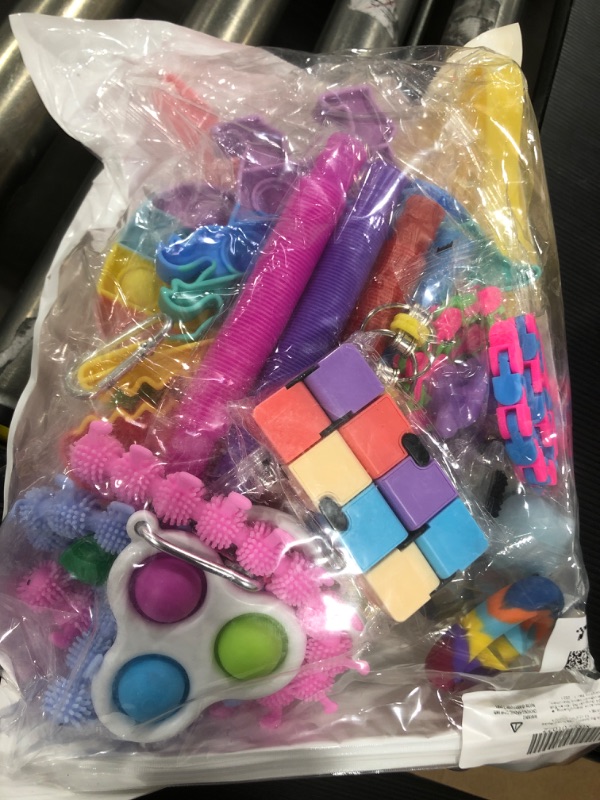 Photo 1 of Fescuty Fidget Toys Pack Set Pop Fidgets Toy Sets Packs Fidget Toys Pack Stress Relief and Anti-Anxiety Tools Sensory Toys (22 Packs)
