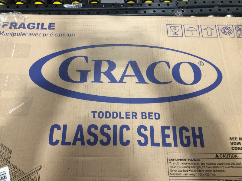 Photo 3 of Graco Classic Sleigh Toddler Bed- WHITE