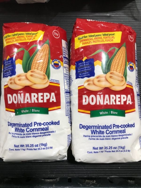 Photo 2 of (2 Pack) Donarepa Precooked White Corn Flour, 35.2 Oz BEST BY NOV.03.2022