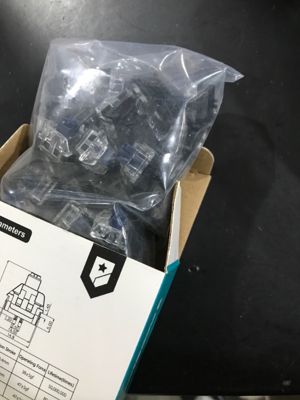 Photo 2 of Punkston H?J Optical Blue Switch for Mechanical Keyboard (Blue Switch, 70pcs)