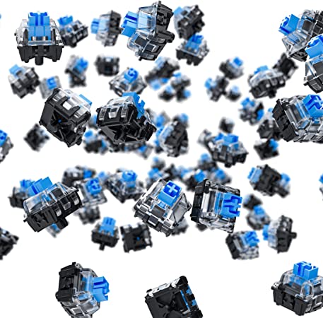 Photo 1 of Punkston H?J Optical Blue Switch for Mechanical Keyboard (Blue Switch, 70pcs)