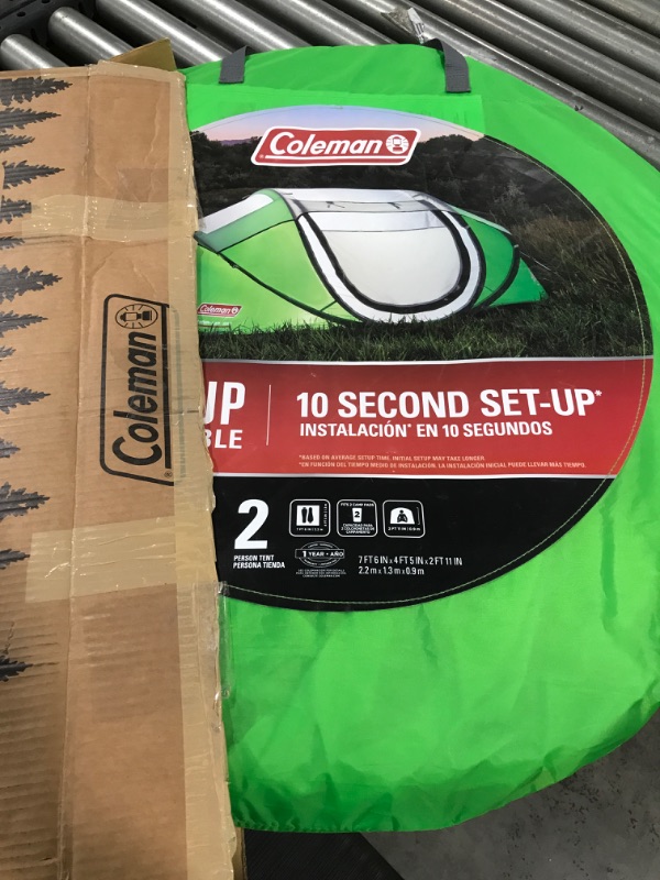 Photo 3 of 2 Person Pop up Tent- COLEMAN-GREEN