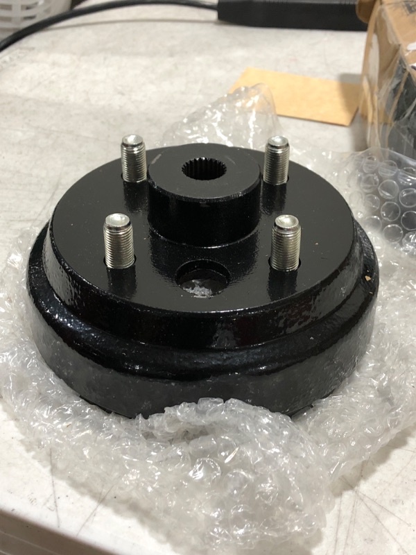 Photo 2 of 10L0L Golf Cart Brake Drum/Hub Assembly (Electric) for EZGO TXT Replaces OEM# 19186G1P, 2-Pack 