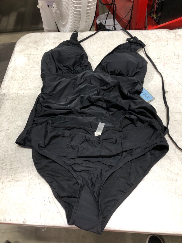 Photo 1 of 2 piece black swimsuit XXL