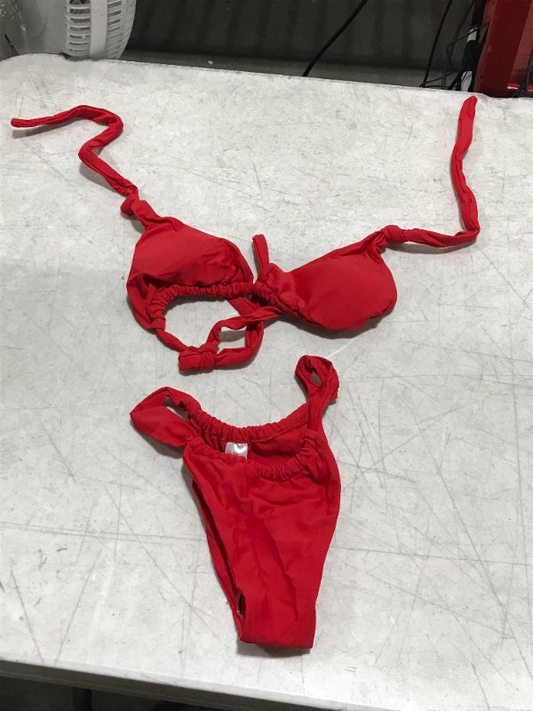 Photo 1 of 2 piece red bikini - M