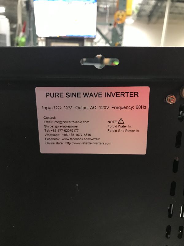 Photo 5 of WZRELB 3000watt Pure Sine Wave Inverter 24V DC to 120V AC 60HZ with LED Display Car Inverter Generator (RBP300024B1)
