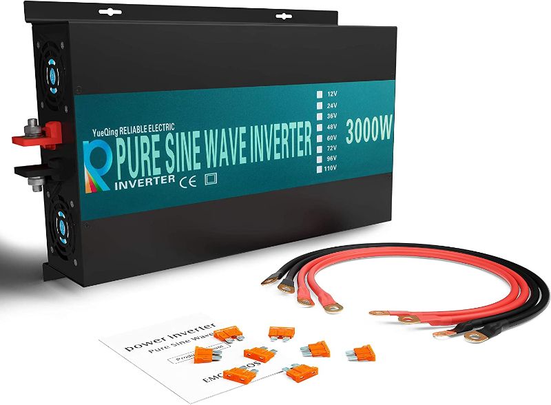 Photo 1 of WZRELB 3000watt Pure Sine Wave Inverter 24V DC to 120V AC 60HZ with LED Display Car Inverter Generator (RBP300024B1)
