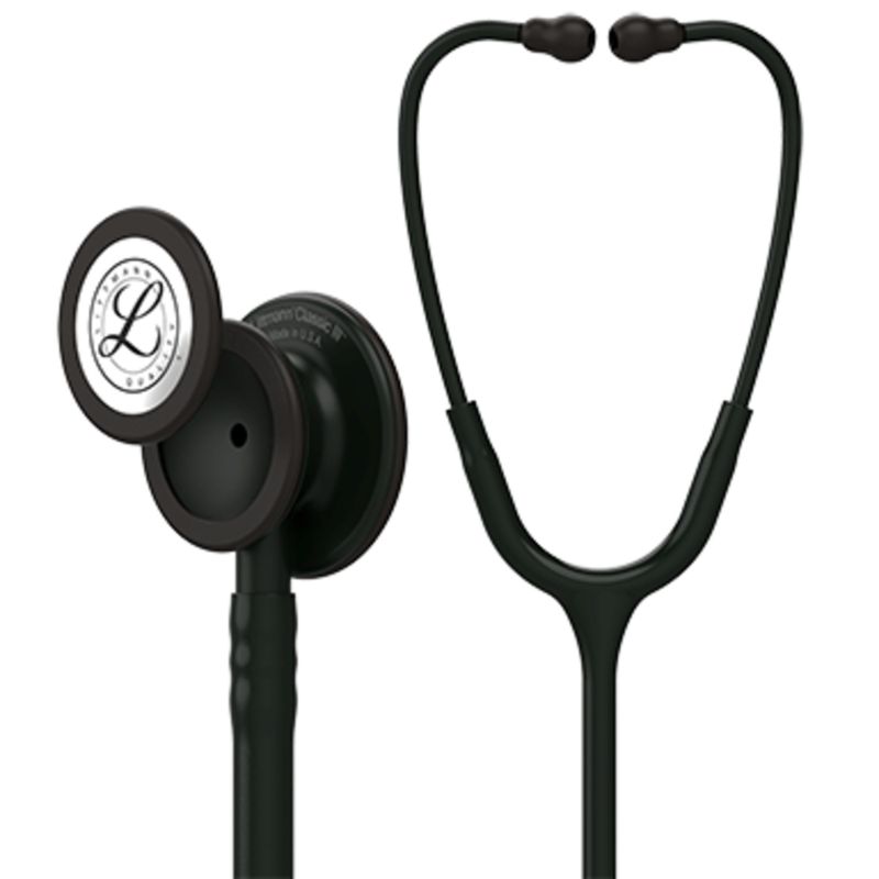 Photo 1 of 3M Littmann Classic III Stethoscope, Matte Chestpiece, Black Tube, 27 Inch, 5803
