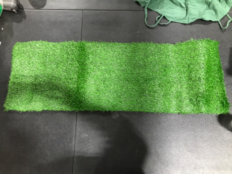 Photo 2 of XLX TURF Grass Table Runner 12 x 36 Inch, Green Artificial Tabletop Decor for Wedding, Birthday Party, Banquet, Baby Shower
