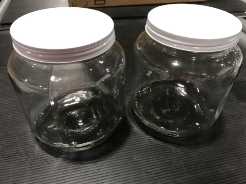 Photo 1 of 2 CLEAR WHITE TOPJARS