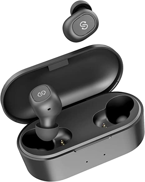 Photo 1 of SoundPEATS True Wireless Earbuds Bluetooth 5.0 Earphones with Built in Mic in-Ear Stereo Headphones for Sport, Deep Bass, Binaural Calls, One-Step Pairing, 35 Hours of Playtime, Upgraded TrueFree Plus