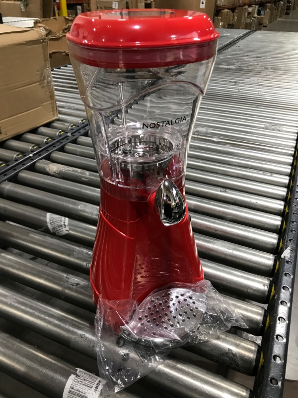 Photo 1 of Nostalgia 64-Ounce Margarita Maker & Slushie Machine Easy-Flow Spout, Perfect for Slushies, Daiquiris, and Margaritas, Red
