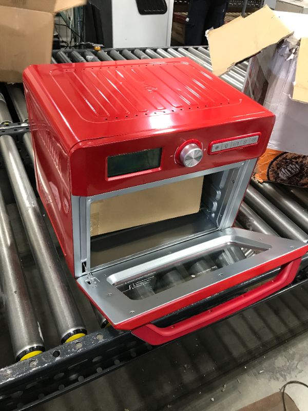 Photo 2 of CROWNFUL 19 Quart/18L Air Fryer Toaster Oven, Convection Roaster with Rotisserie & Dehydrator, 10-in-1 Countertop Oven, Original Recipe and 8 Accessories Included, UL Listed?Red)
