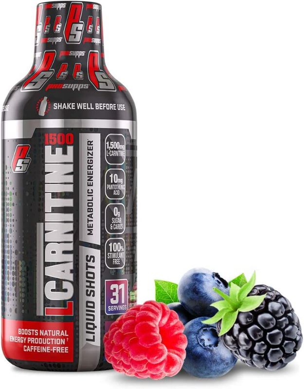 Photo 1 of ProSupps L-Carnitine 1500 Stimulant Free Liquid Shots for Men and Women - Metabolic Energizer and Fat Burner Workout Drink for Performance and Muscle Recovery - Weight Loss Drinks (31 Servings, Berry) - BEST BY 02/01/2023