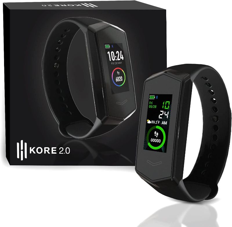 Photo 1 of Kore 2.0 Fitness Tracker - Bluetooth Step Tracker Watch for Women and Men | Smart Fitness Tracker Watch Tracks Heart Rate, Calories, and More | Fitness Tracker for Women and Men for iOS and Android
