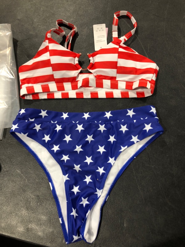 Photo 1 of AMERICAN FLAG 2 PIECE BIKINI SIZE M 