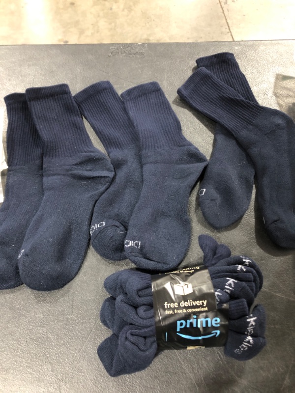 Photo 1 of 6 PACK NAVY BLUE MENS MID LENGTH SOCKS 