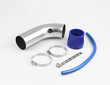 Photo 1 of 3 Inch Universal Aluminum Cold Air Intake System Filter Car Truck Turbo Piping Silver
