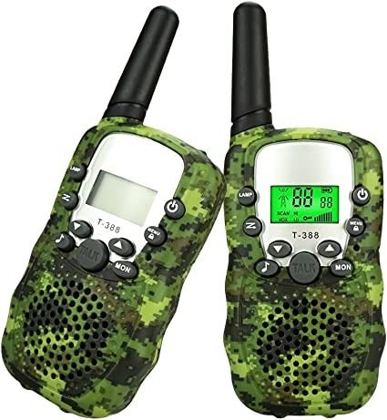 Photo 1 of Gifts for Kids Boys 4-12, DEDY 2 Way Radio Long Range Mini Walkie Talkies Valentines Day Outdoor Camping Toys 3-12 Year Old Birthday Girls Camouflage green T388
