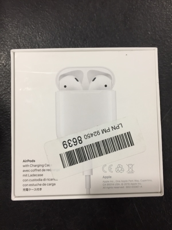 Photo 4 of Apple AirPods (2nd Generation) MV7N2AM