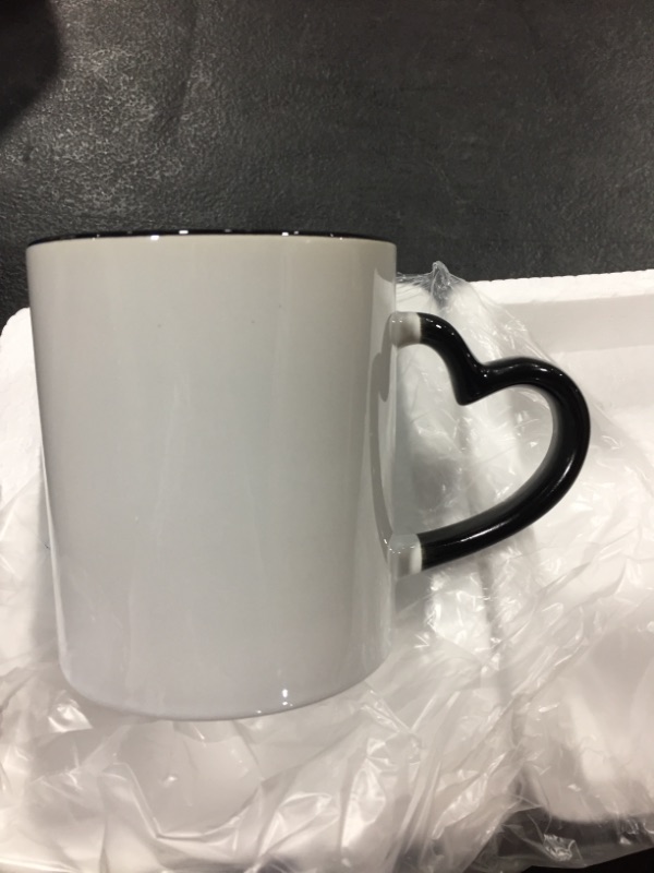 Photo 1 of 6 pack of coffee mugs black and white 