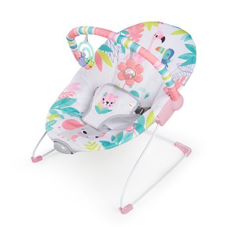 Photo 1 of Bright Starts Flamingo Vibes Vibrating Bouncer Pink