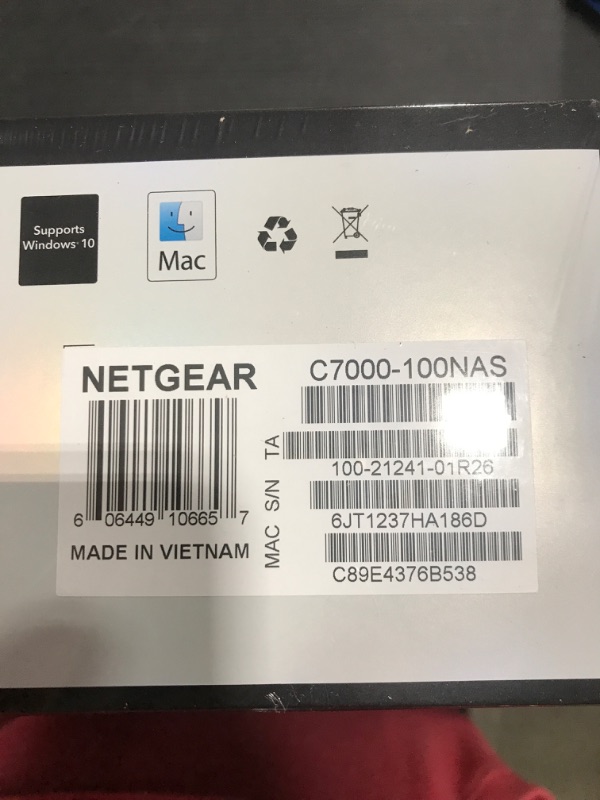 Photo 2 of Nighthawk AC1900 Dual-Band WiFi DOCSIS 3.0 Cable Modem and Router - 960 Mbps